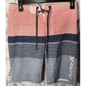 Hurley Mens Boardshorts 28 - Colorblock Design 9.5" Inseam 20" Outseam